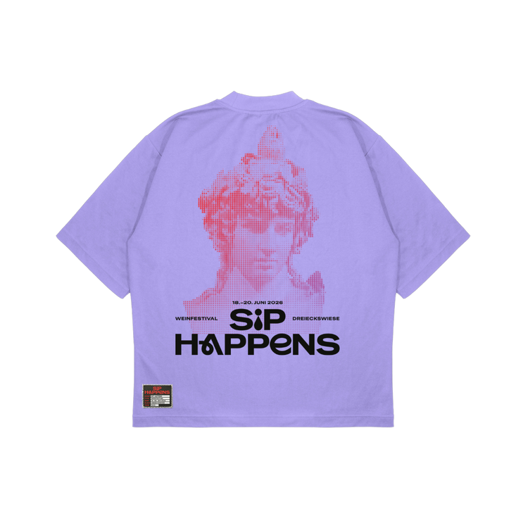 SIP HAPPENS - Shirt lavendel 2026