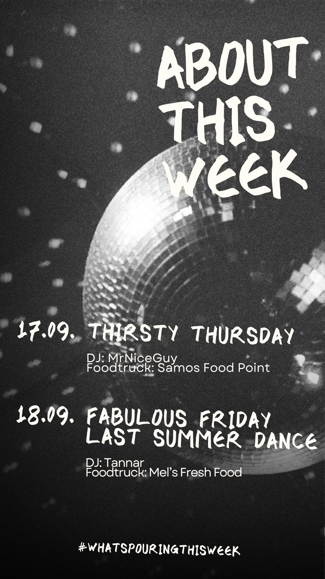 WHAT’S POURING THIS WEEK? 🍷🪩 - Duisburg